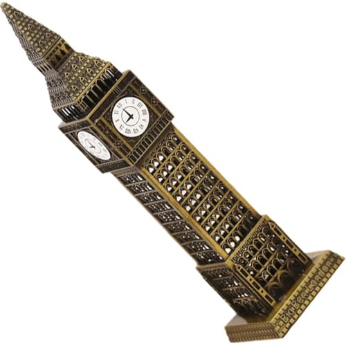 Big Ben Statue Desktop Dekorative Metall Big Ben Gebäude Modell Figur Architektur Modell Tisch Dekor Hause Dekoration von Muteitt