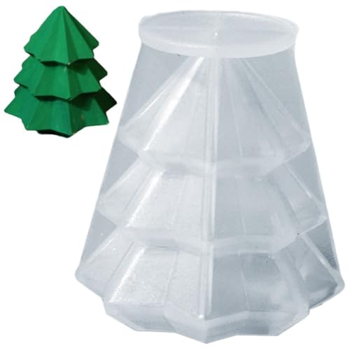 Muteitt 3D-Weihnachtsbaum-kerzenformen Zur Kerzenherstellung, Harzguss-silikonform Für Selbstgemachte Aromatherapie-Kerzen, Selbstgemachte Seife, Wachs, Gips, Polymer-ton von Muteitt