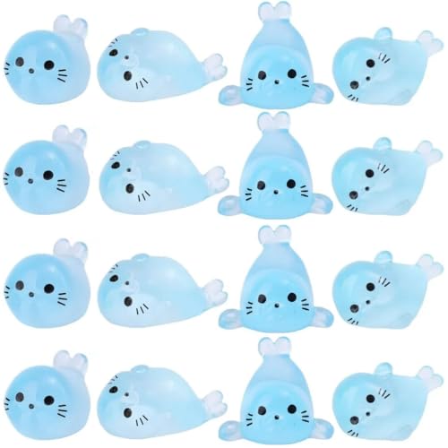 Muteitt 40 Stück Mini-tierfiguren Aus Kunstharz, Leuchtende Robben-Ornamente, Kleine Robben-Statue, DIY Kleine Tierfiguren Für Feengarten-Landschaft Muteitt 40 Stück Mini-tierfiguren Aus Kunstharz, Leuchtende Robben-Ornamente, Kleine Robben-Statue, DIY Kleine Tierfiguren Für Feengarten-Landschaft von Muteitt