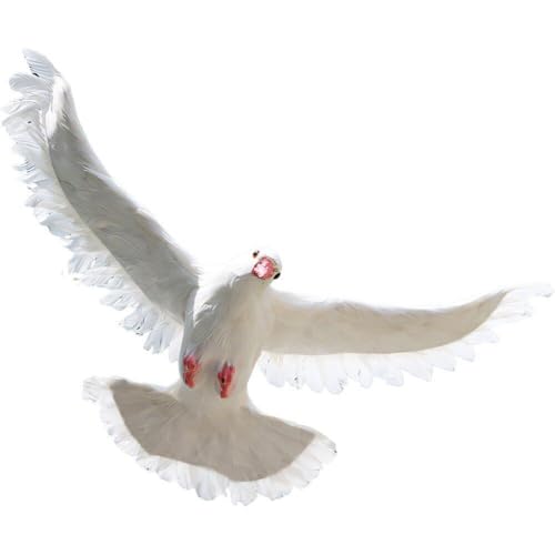 Muteitt Gefälschte Taube Modell Künstliche Taube Figur Realistische Taube Ornament Vogel Statue Für Garten Rasen Hinterhof Dekoration von Muteitt