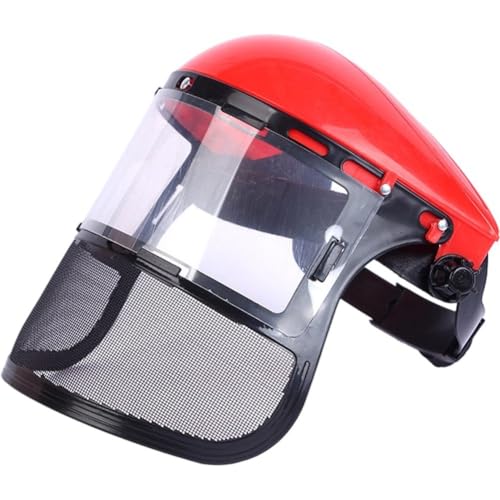 Muteitt Kettensägenhelm Gesichtsschutz, Forsthelm Vollgesichtsmaske, Schutzhelm, Kettensägenhelm, Hut Zum Mähen, Gartenarbeit, Unkrautvernichterschutz von Muteitt