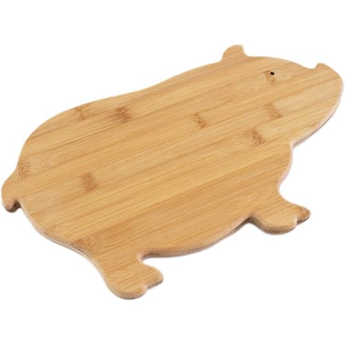 Muteitt Lustiges Schweineförmiges Schneidebrett, Süßes Käsebrett, Bambus-servierbrett, Tierform-Bambus-schneidebrett Für Die Heim- Und Küchendekoration von Muteitt