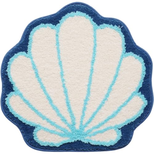Muteitt Niedliche Muschelförmige Badezimmerteppiche, Weicher Schlafzimmerteppich, Eingangstürmatte, Küchenbodenmatte, Teppich Für Schlafzimmer, Wohnzimmer, Kinderzimmer von Muteitt