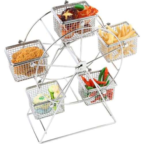 Muteitt Riesenrad-snackständer, Servierhalter Für Karneval Und Zirkus-mottopartys, Snack-präsentationsständer Für Fruchtsüßigkeitskekse Muteitt Riesenrad-snackständer, Servierhalter Für Karneval Und Zirkus-mottopartys, Snack-präsentationsständer Für Fruchtsüßigkeitskekse von Muteitt
