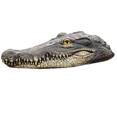 Schwimmender Alligatorkopf, Gefälschter Gatorkopf Für Pool, Outdoor, Teichzubehör, Schwimmender Krokodilkopf, Lockvogel Für -teich, Pool, Gartendekoration von Muteitt