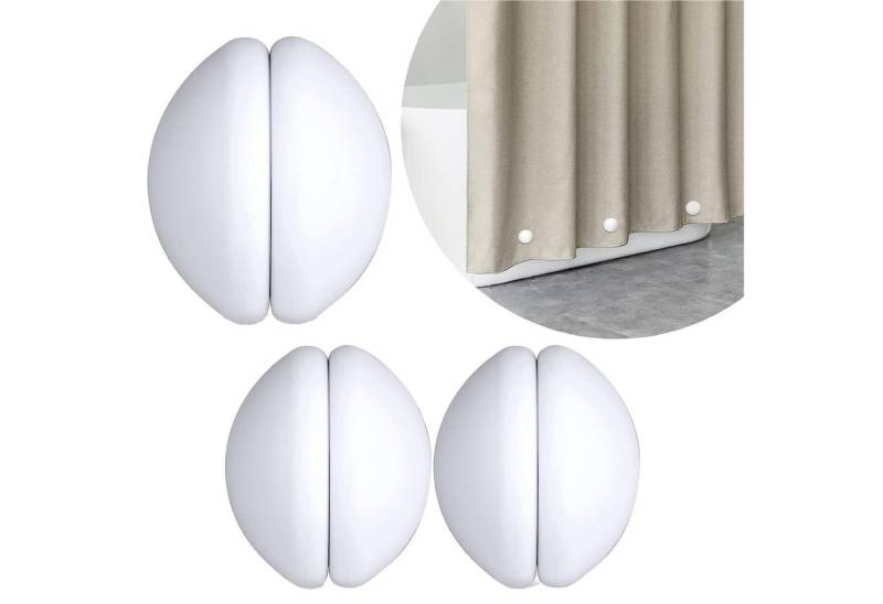 Mutig Duschrollo Magnetische Dusch Vorhang Gewichte, Starke Duschvorhang - Magnete (mit rostfreier Silikonbeschichtung, verhindern, dass der Vorhang im Wind weht, für Tischdecken, Gardinen, Duschrollo, Terrassenvorhänge&sogar Flaggen) von Mutig
