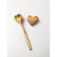 Kleiner Olivenholzlöffel Und Kleines Holzgeschenkset Für Das Beste Freundinnengeschenk, Bachelorette Trauzeugin Sei Meine Brautjungfer von Mutluartstudio
