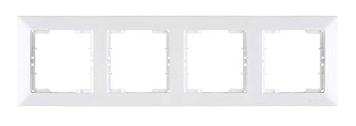 Mutlusan Candela 4-fach Rahmen horizontal weiss für 4 Module von Mutlusan