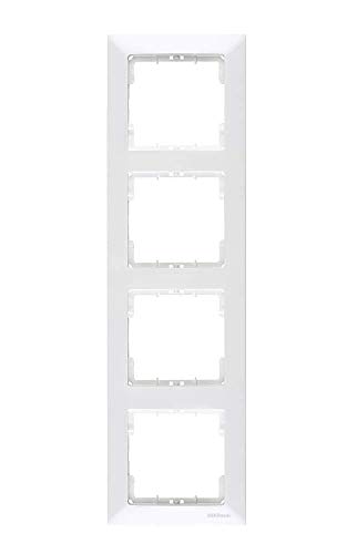 Mutlusan Candela 4-fach Rahmen vertikal weiss für 4 Module Mutlusan Candela 4-fach Rahmen vertikal weiss für 4 Module von Mutlusan