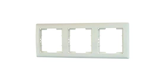 Mutlusan Daria 3-fach Rahmen horizontal Weiss für 3 Module von Mutlusan