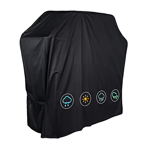 Mutsitaz Grill Abdeckhaube Gasgrill Grillabdeckung Regendicht BBQ Abdeckung, Reißfest Wasserdicht & Staubdicht Grill Schutzhülle mit Selbstklebende Gurte und Aufbewahrungstasche(105x49x102cm) von Mutsitaz