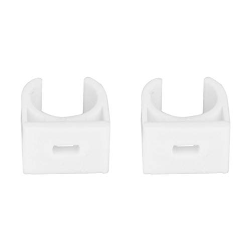 20 Stück PVC Wasserrohr 16mm Klemmen Clips, Rohrclipse Rohrclips Rohrschelle einfach, U-förmige Rohrschelle Wasserrohr Feste Clips mit Schrauben von Mutuer