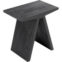 Muubs - Angle Hocker, 45 x 45 cm, Eiche schwarz lackiert von Muubs