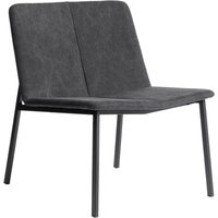 Muubs - Chamfer Lounge Stuhl, schwarz / anthrazit von Muubs
