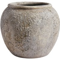 Muubs - Luna Schale, Terrakotta, H 25, Ø 29 cm, grau von Muubs