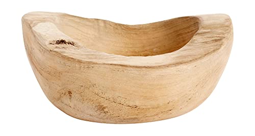 Muubs - Rustic - Bowl, Schüssel, Schale - Teakholz - 200 ml - Maße (Ø x H): 13 x 7 cm von Muubs