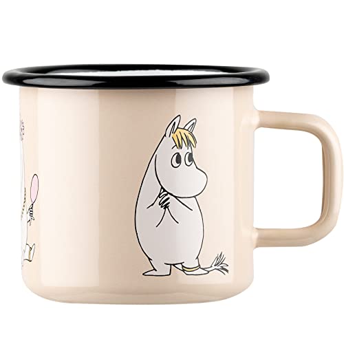 Muurla Enamel mug 3,7dl Snorkmaiden, beige, 3,7 dl von Muurla