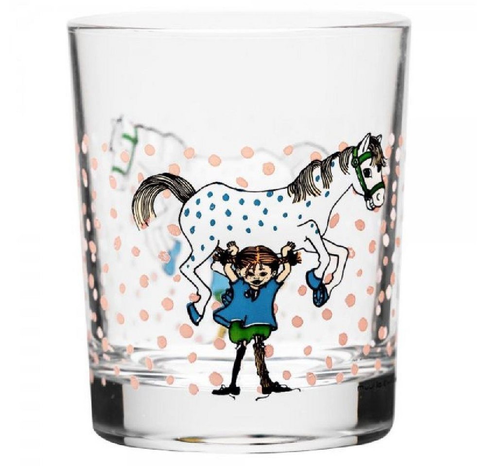 Muurla Kindergeschirr-Set Wasserglas Pippi Langstrumpf Pippi And The Horse (200 ml) von Muurla