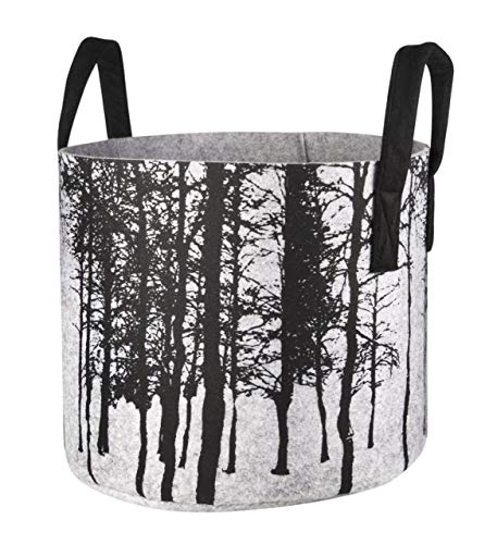 Muurla - Korb, Vorratskorb - The Forest/Der Wald - Filz - 30 l - (ØxH) 35 x 31 cm von Muurla