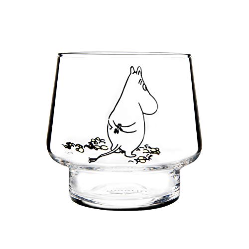 Muurla - Teelichthalter, Kerzenhalter - Mumins Original - The Wait - Glas - Höhe 20 cm von Muurla