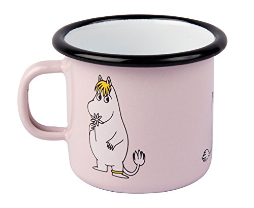 Muurla - Tasse/Henkeltasse/Henkelbecher - Mumins Snorkfräulein - Pink - Emaille - 250 ml von Muurla