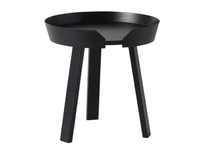 B-Ware Muuto Around Kaffeetisch Beistelltisch Couchtisch Sofatisch Klein Schwarz ø 45cm B-Ware von Muuto