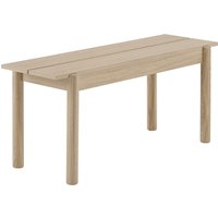 Bank Linear Wood 110 cm L von Muuto