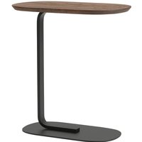 Beistelltisch Relate solid smoked oak/black 60,5 cm H von Muuto