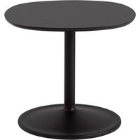 Beistelltisch Soft Side black nanolaminate/black 40 cm H von Muuto