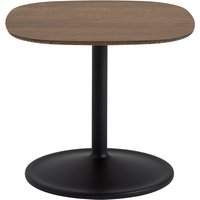 Beistelltisch Soft Side solid smoked oak/black 48 cm H von Muuto