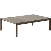 Couchtisch Couple Coffee Table 120 x 84 taupe/dark oiled oak 2 glatte + 1 gewellte Platte von Muuto