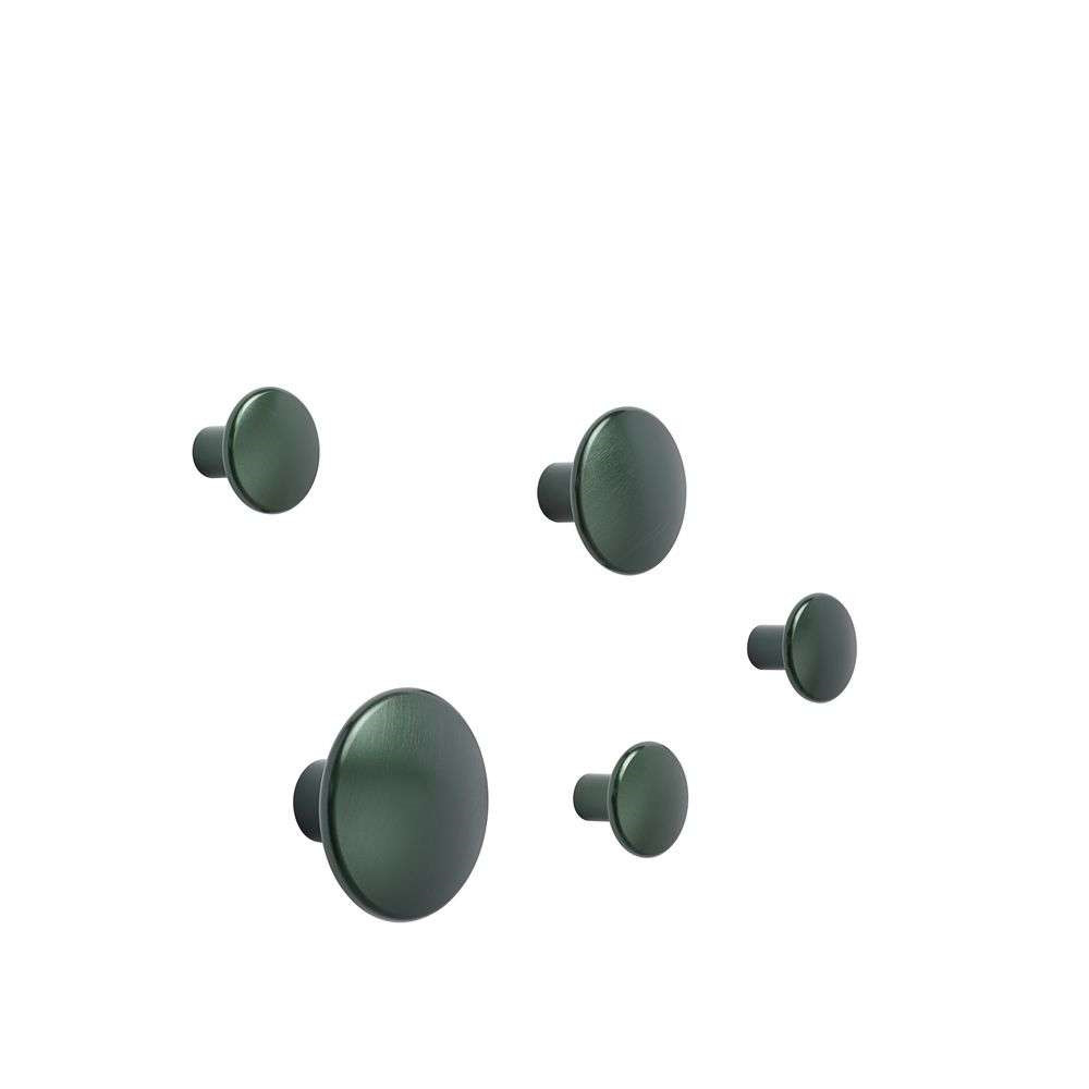 Muuto - Dots Metal Set Of 5 Dark Green von Muuto