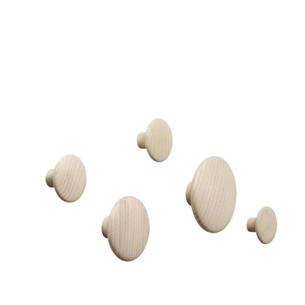 Muuto - Dots Wood Set Of 5 Oak von Muuto