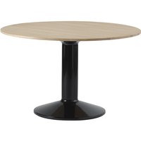 Esstisch Midst oiled oak/black Ø 120 cm von Muuto