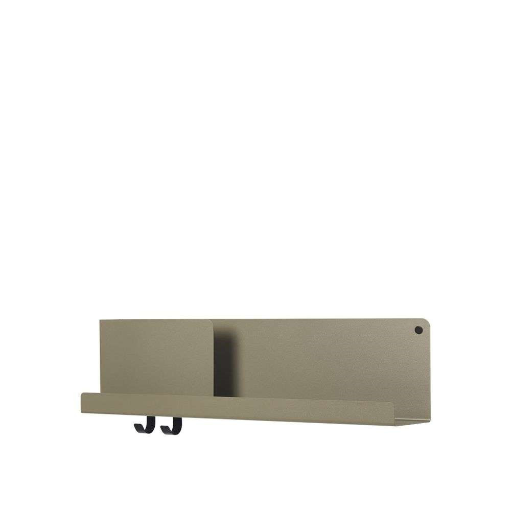 Muuto - Folded Shelves 63x16,5 cm Olive von Muuto