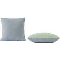 Kissen Mingle light blue/mint 35 cm x 55 cm von Muuto