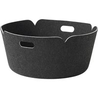 Korb Restore Round Basket black mélange von Muuto