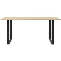 Muuto - 70/70 Esstisch, 170 x 85 cm, Eiche / schwarz von Muuto