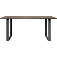 Muuto - 70/70 Esstisch, 170 x 85 cm, Eiche geräuchert / schwarz von Muuto