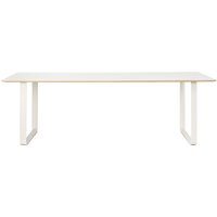 Muuto - 70/70 Esstisch, 225 x 90 cm, weiß (Laminat) von Muuto