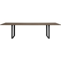 Muuto - 70/70 Esstisch, 295 x 108 cm, Eiche geräuchert / schwarz von Muuto