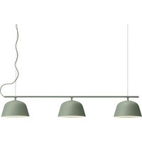 Muuto - Ambit Rail Pendelleuchte, dusty green von Muuto