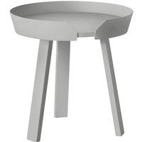 Muuto - Around Beistelltisch, Ø 45 cm, grau von Muuto