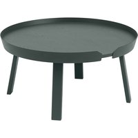 Muuto - Around Couchtisch, Ø 72 cm, dunkelgrün von Muuto