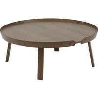 Muuto - Around Couchtisch, Ø 95 cm, dunkelbraun von Muuto