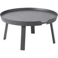 Muuto - Around Couchtisch Ø 72 cm, anthrazit von Muuto