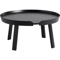 Muuto - Around Couchtisch Ø 72 cm, schwarz von Muuto