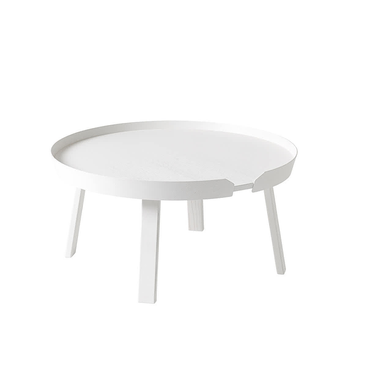 Muuto Around Couchtisch Sofatisch Tisch ø72cm Eschenholz Lackiert Weiß B-Ware Muuto Around Couchtisch Sofatisch Tisch ø72cm Eschenholz Lackiert Weiß B-Ware von Muuto
