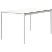 Muuto - Base Table 140 x 80 cm, weiß / Sperrholzkante von Muuto