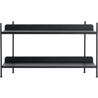 Muuto - Compile Shelving System (Config. 1), schwarz von Muuto